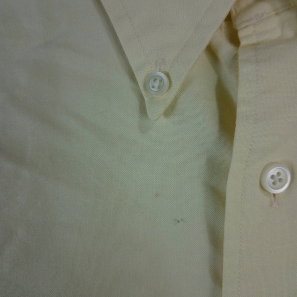 Nautica Yellow Button Down Men's Dress Shirt L - Picture 7 of 7
